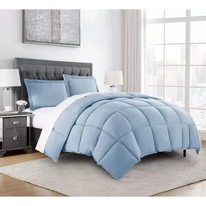 Luxury Blue Comforter Set oversized king